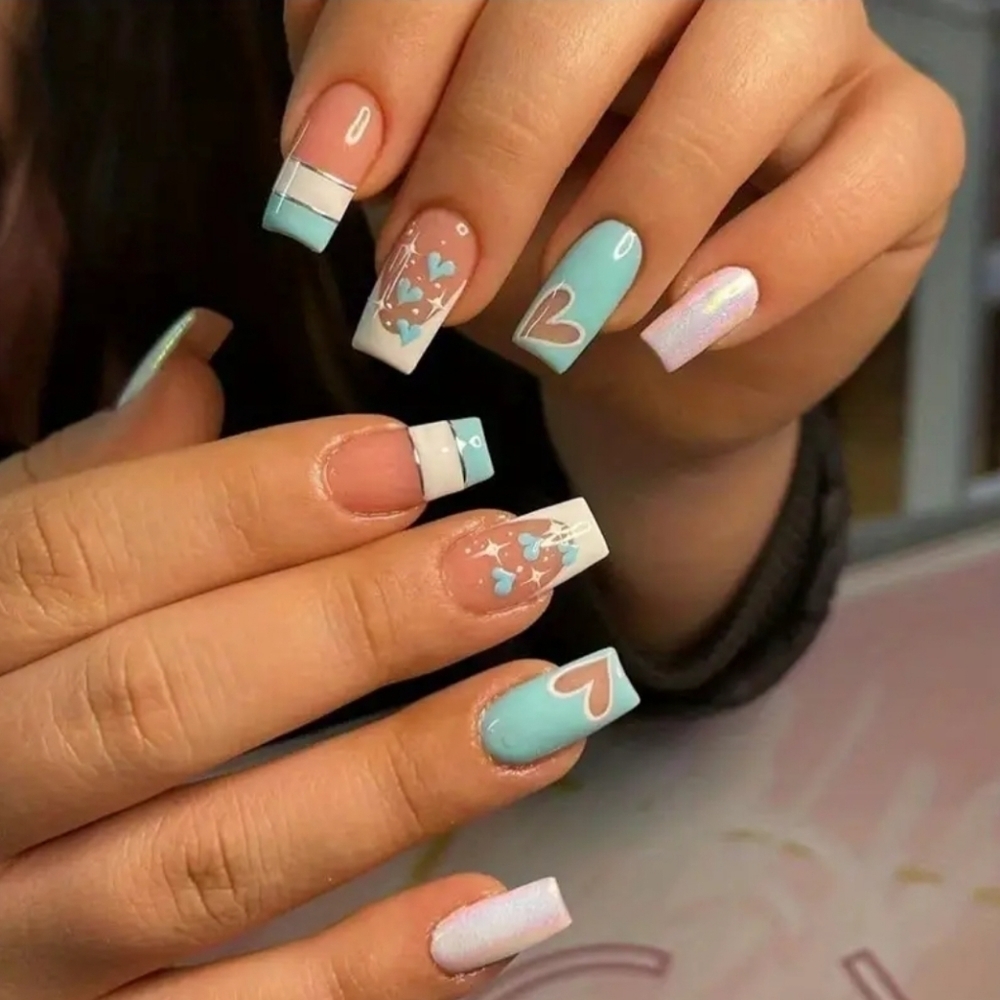 24 Pieces Fake Press On Nails